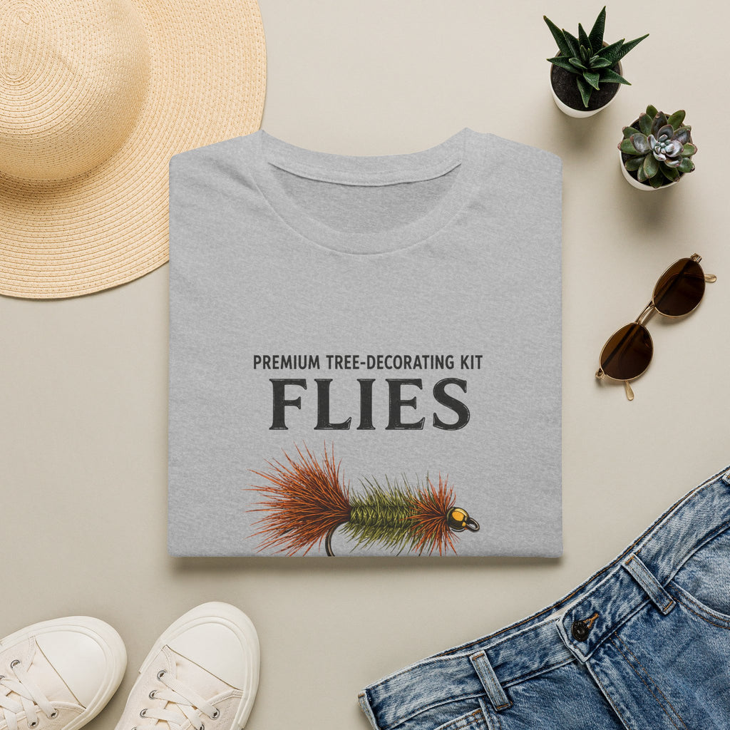 "Premium Tree-Decorating Kit: Flies" Funny Fishing Fly Shirt