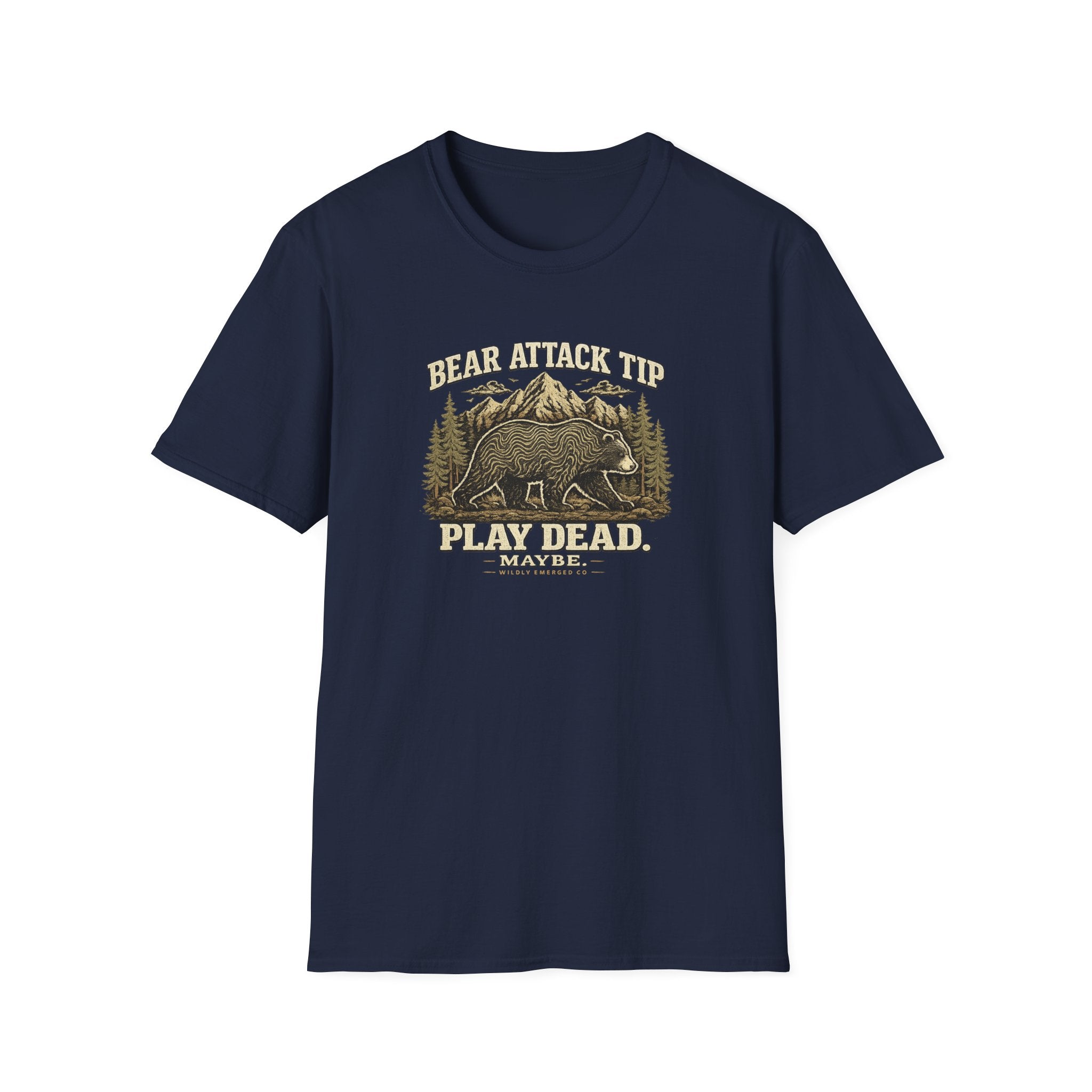 Bear Attack Tip — “Play Dead. Maybe.” Outdoor Hiking Shirt