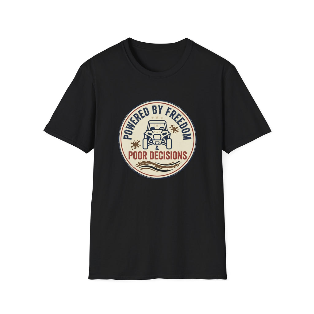 "Powered by Freedom & Poor Decisions" Retro Off‑Road Tee