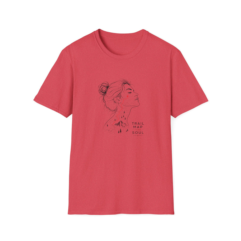 Minimal Line Art Woman with 'Trust Your Soul' Quote