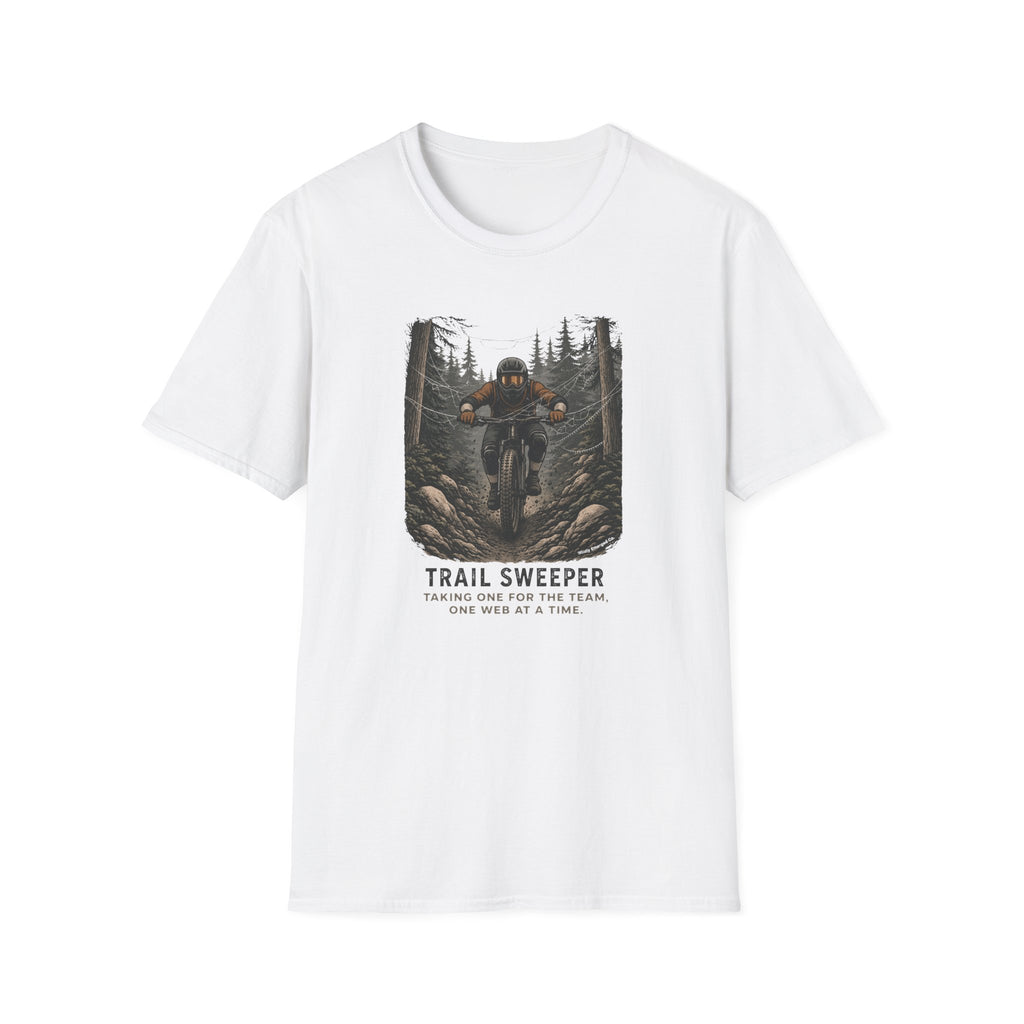 Trail Sweeper Mountain Biker Graphic Tee