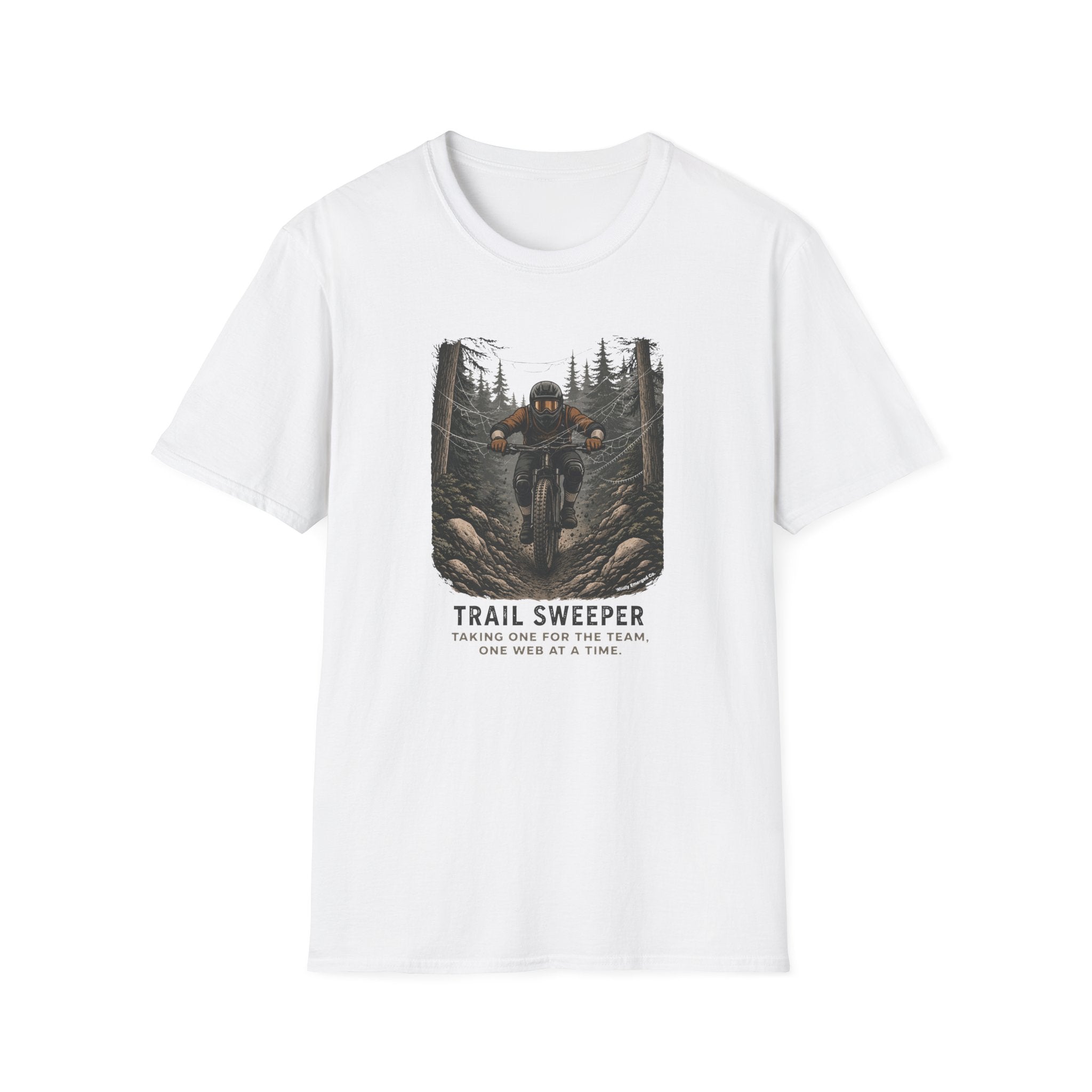 Trail Sweeper Mountain Biker Graphic Tee