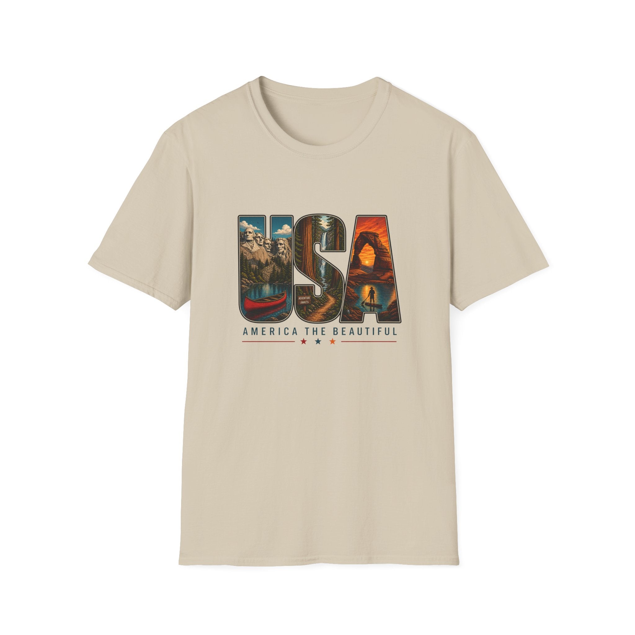 USA Scenic Graphic — America The Beautiful Landscape Tee