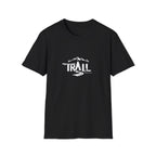Trail Graphic T-Shirt — Mountain & Pine Tree Hiking Design