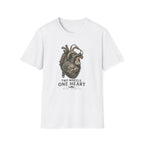 Motorcycle Heart — "Two Wheels, One Heart" Vintage Bike Tee