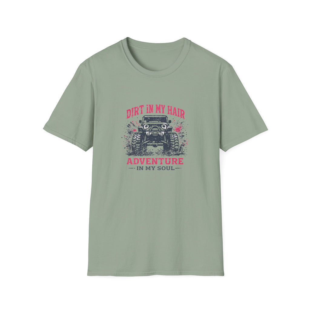 Dirt In My Hair Adventure — Off-Road Jeep Graphic Tee