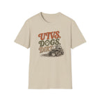 UTVs, Dogs, Dirt Graphic T-Shirt — Off-Road Adventure Tee