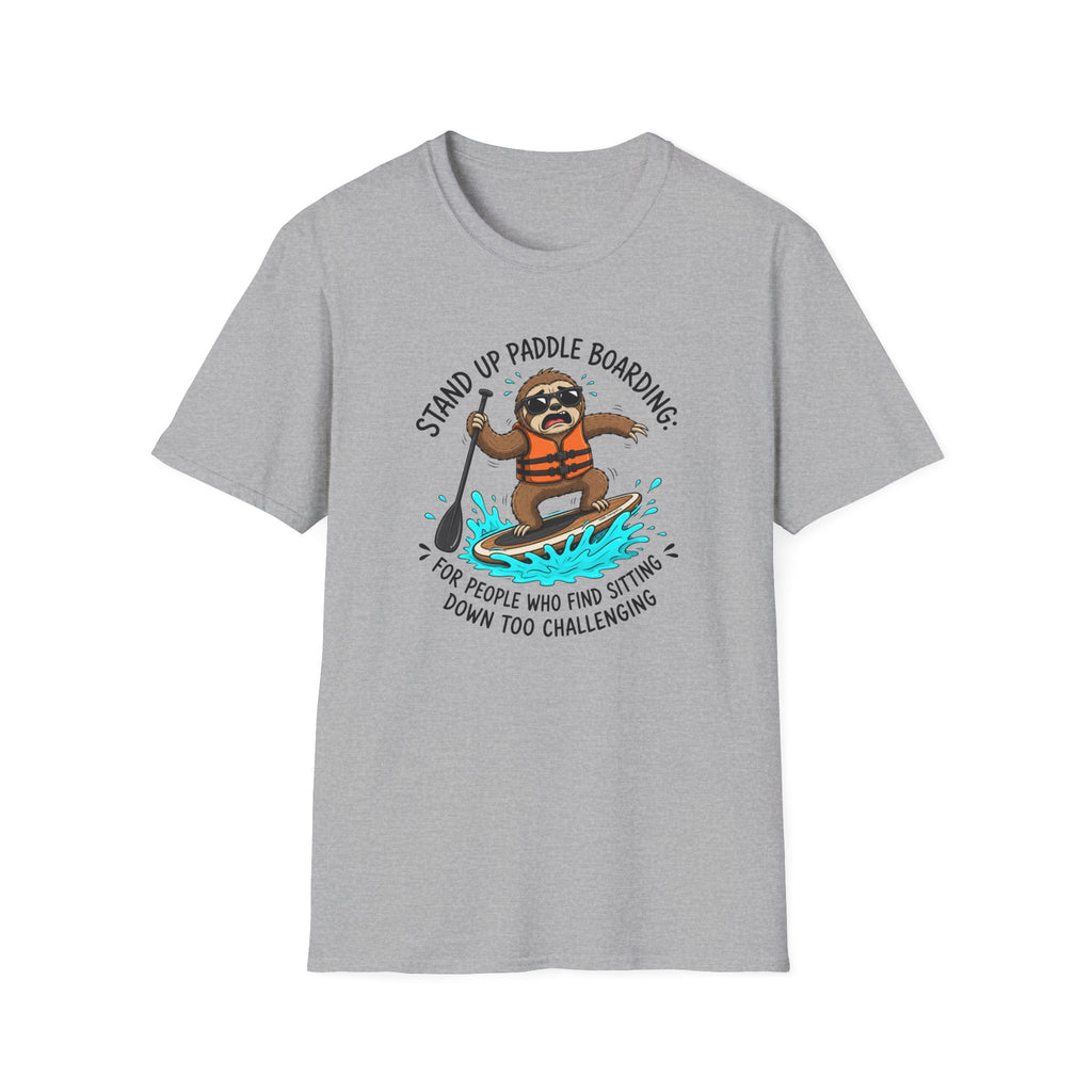Sloth Paddle Board — "Stand Up Paddle Boarding" Casual Tee