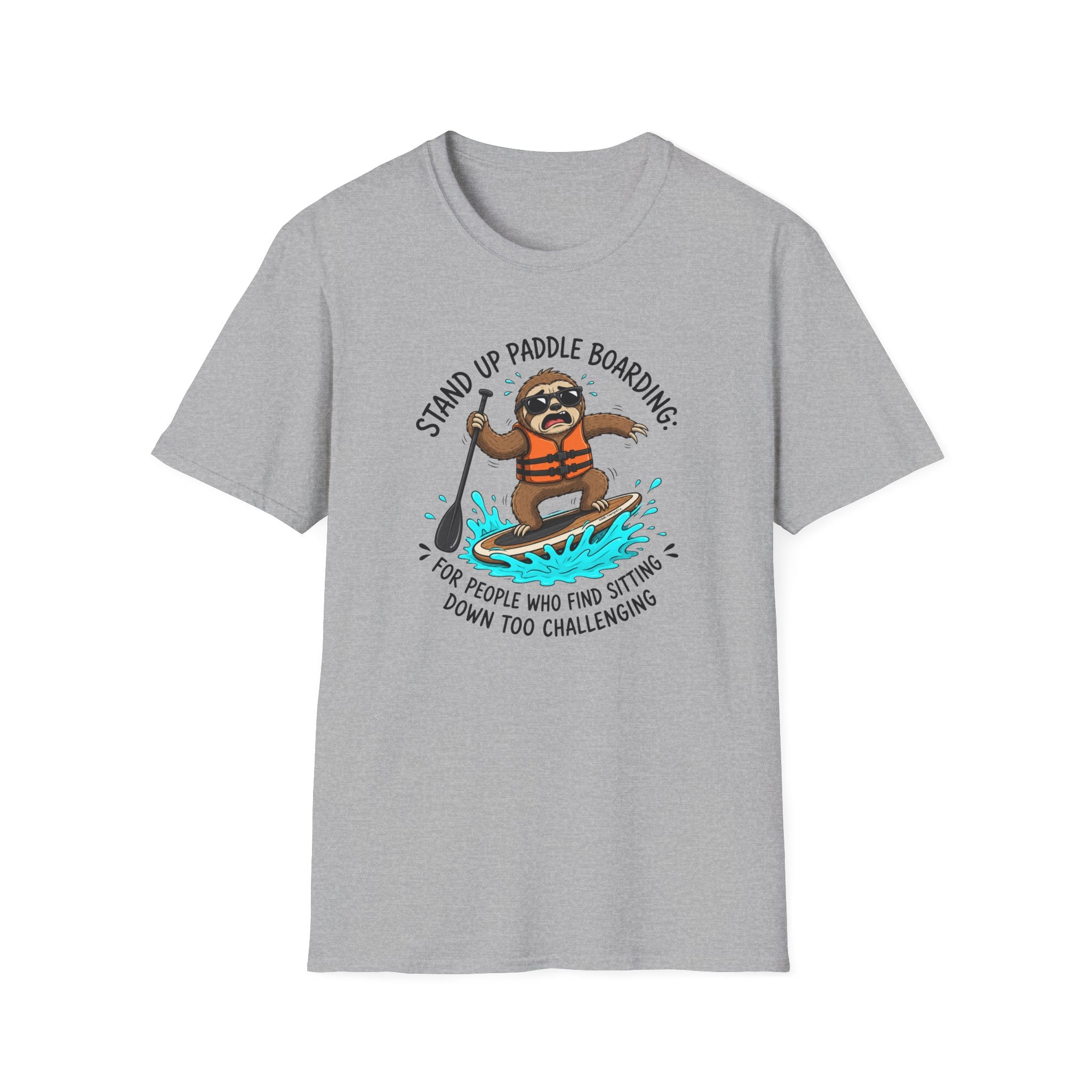 Sloth Paddle Board — "Stand Up Paddle Boarding" Casual Tee