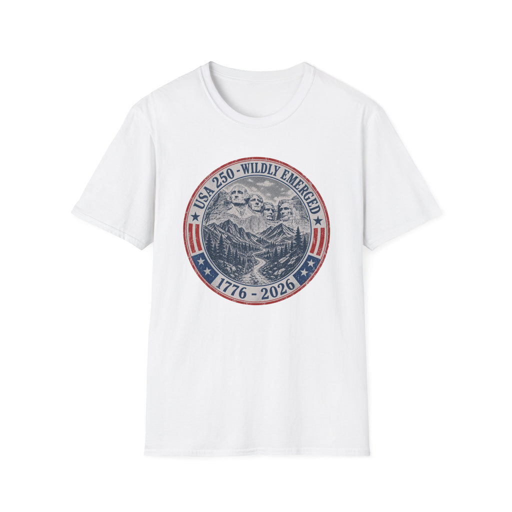 USA 250th - Mount Rushmore Mountain Biking Tee