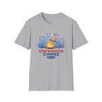 Star Spangled S'mores Campfire Tee (Fourth of July BBQ Patriotic Fireworks)