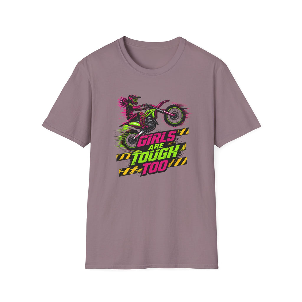 Girls Are Tough Too Motocross T-Shirt