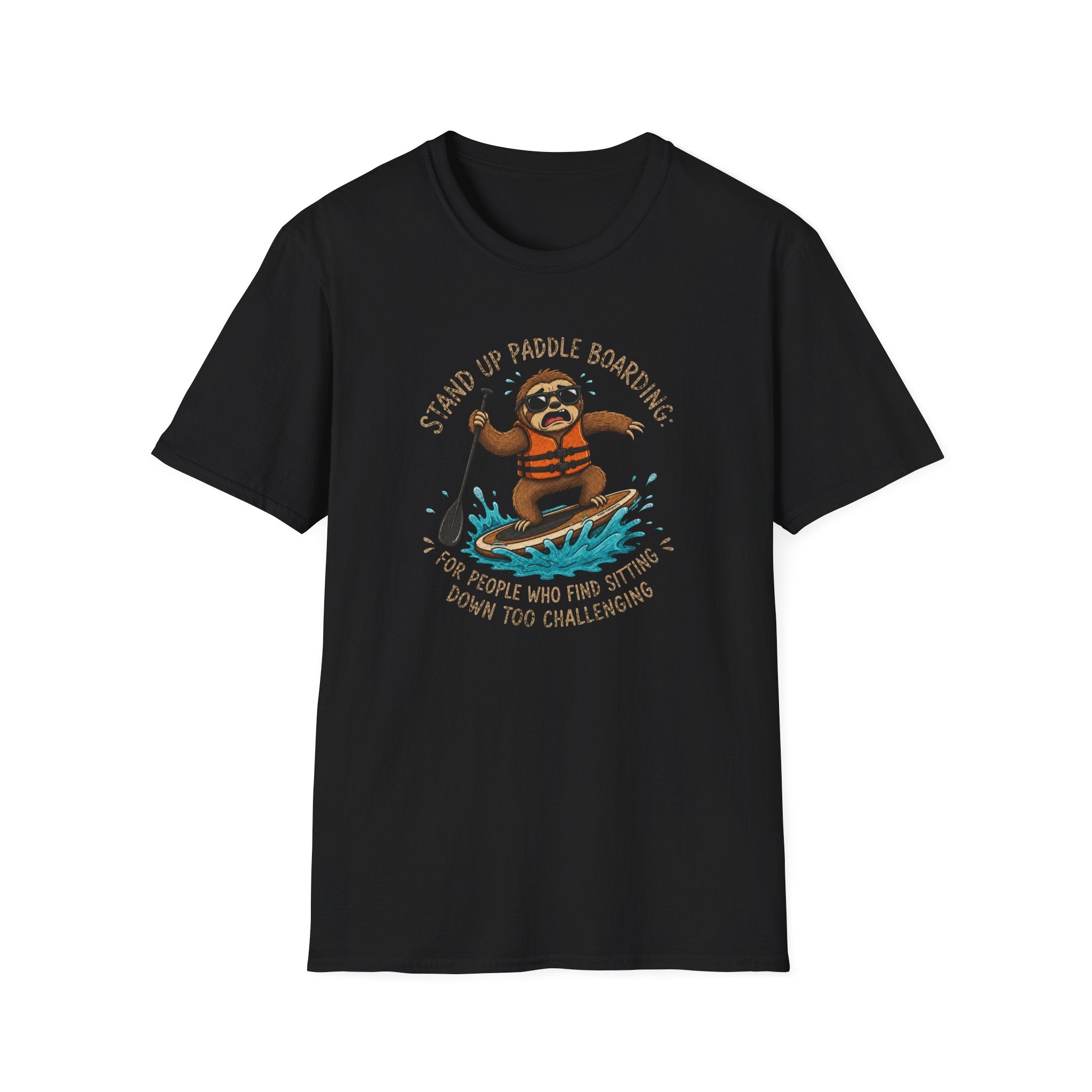 Sloth Paddle Board — "Stand Up Paddle Boarding" Casual Tee