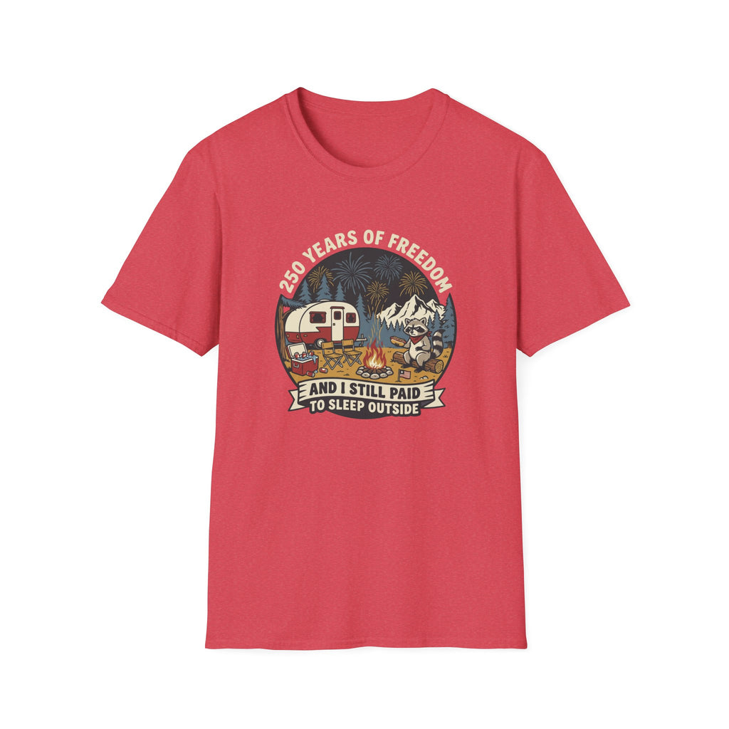 Camping Camper — '25 Years of Freedom' Vintage Outdoor Tee