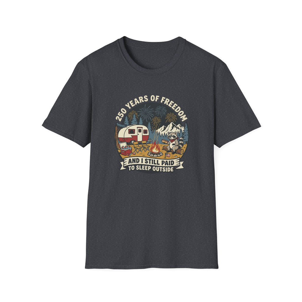 Camping Camper — '25 Years of Freedom' Vintage Outdoor Tee