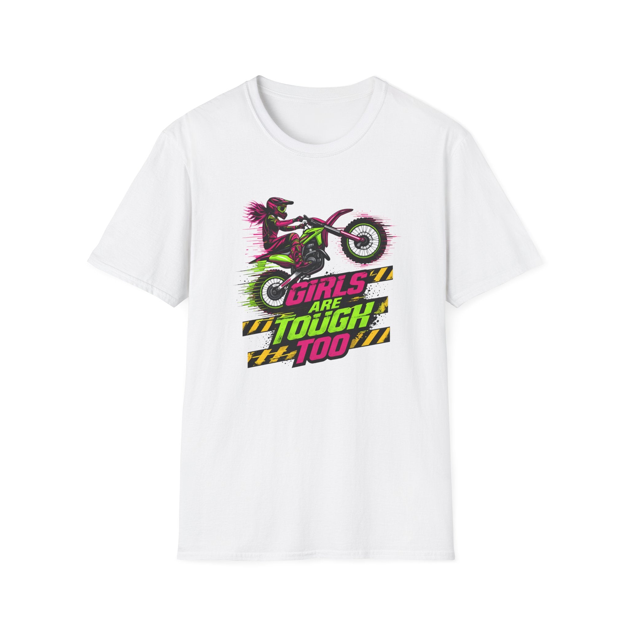 Girls Are Tough Too Motocross T-Shirt