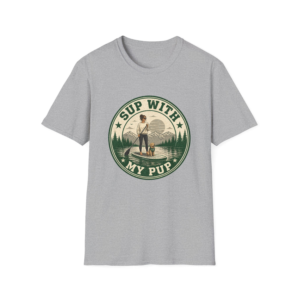 SUP With My Pup — Stand-Up Paddleboarding Dog Tee