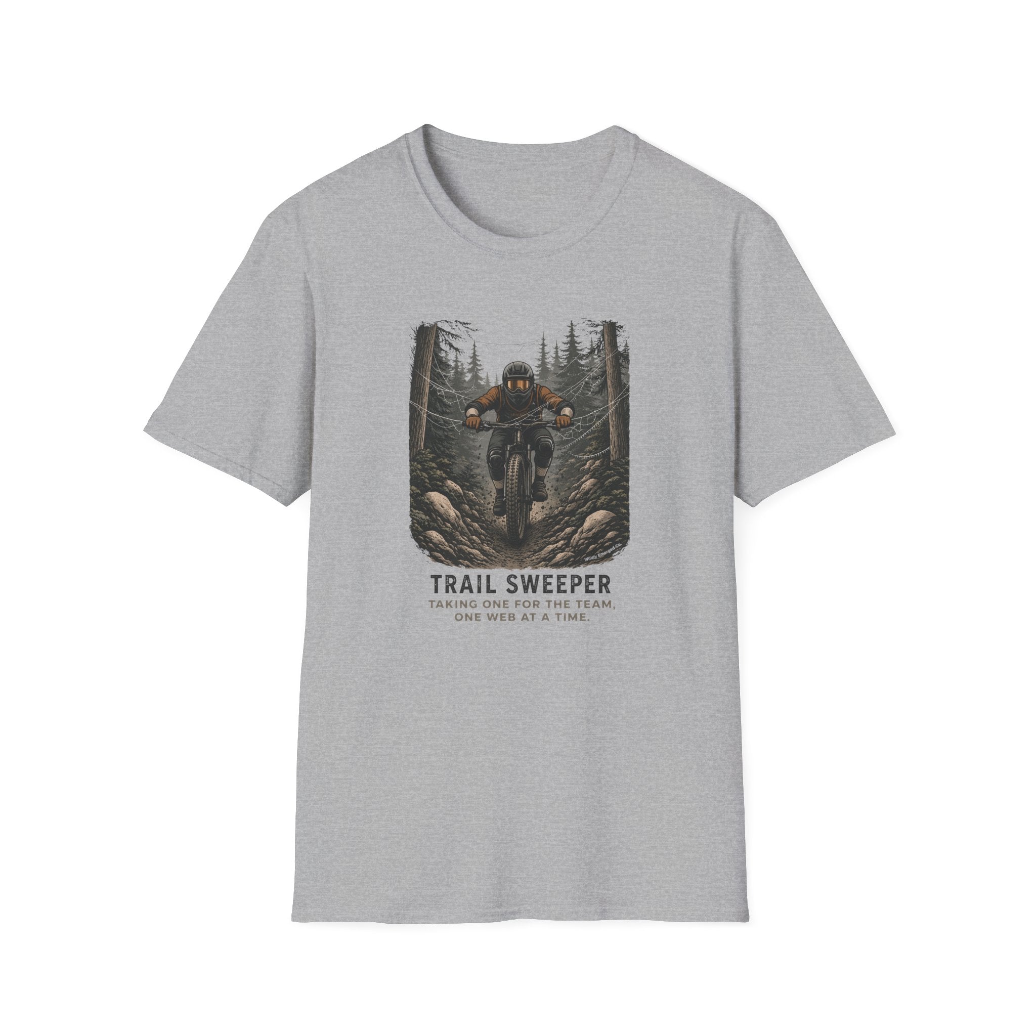 Trail Sweeper Mountain Biker Graphic Tee
