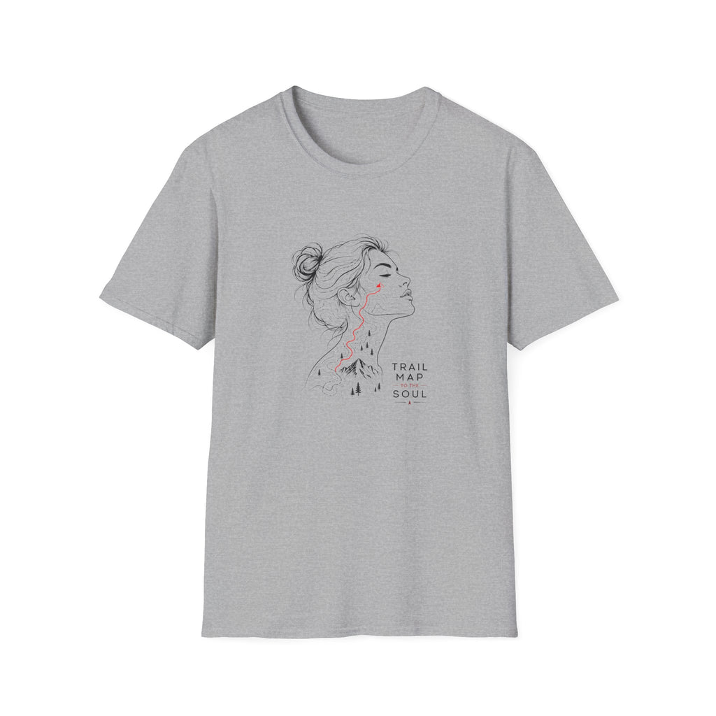 Minimal Line Art Woman with 'Trust Your Soul' Quote