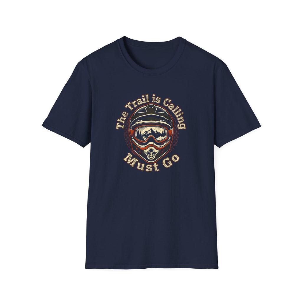 'The Trail Is Calling, Must Go' Vintage Mountain Helmet Tee