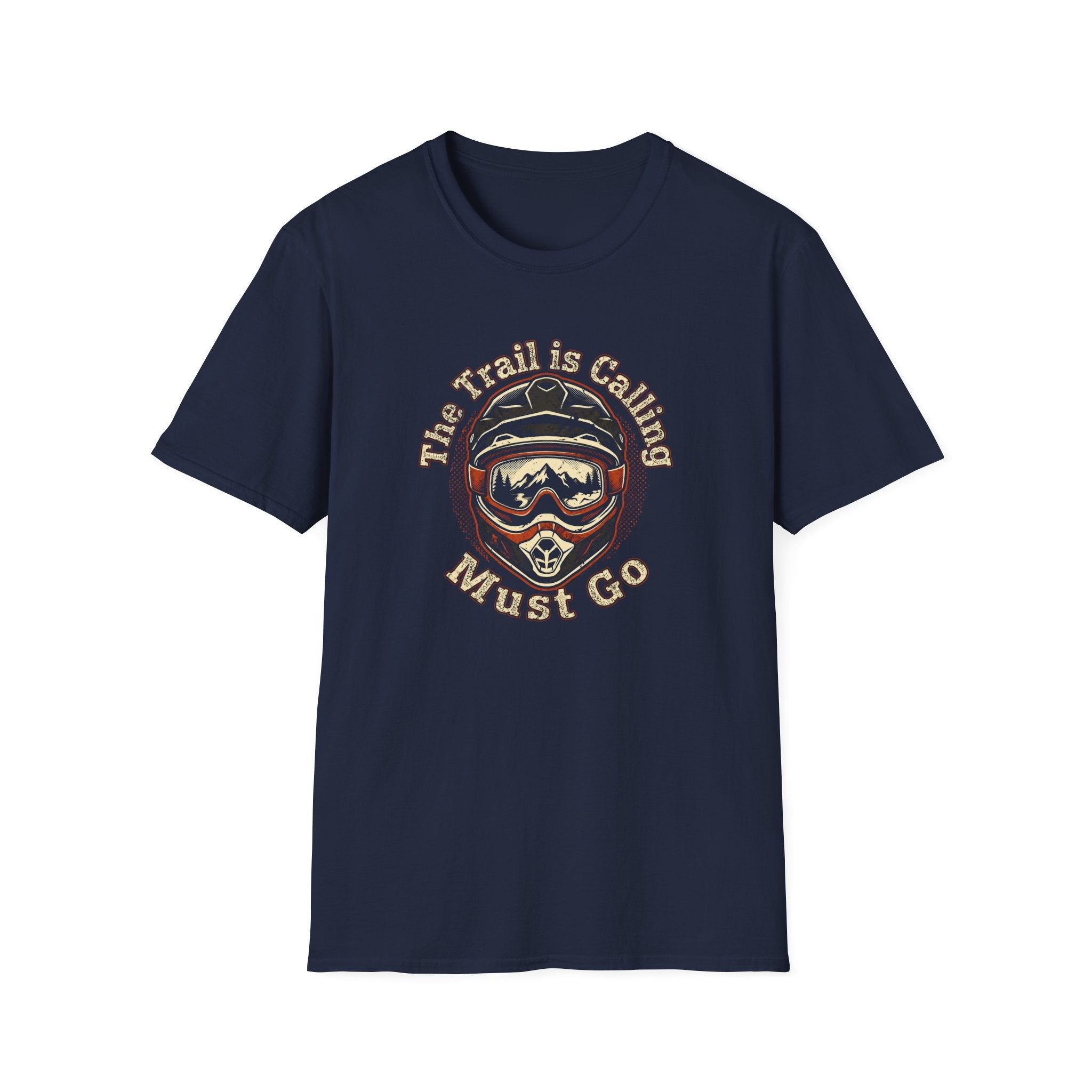 'The Trail Is Calling, Must Go' Vintage Mountain Helmet Tee