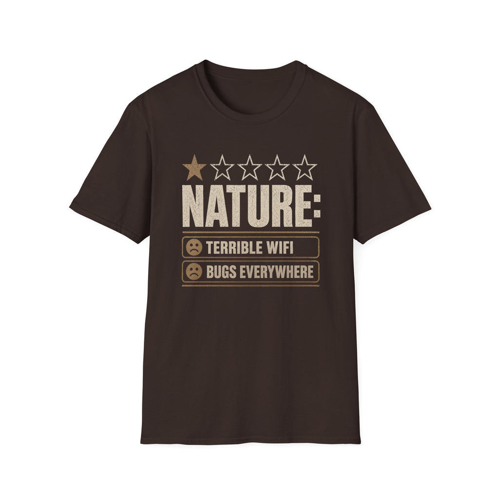 "Nature: 1-Star" Funny Camping T-Shirt