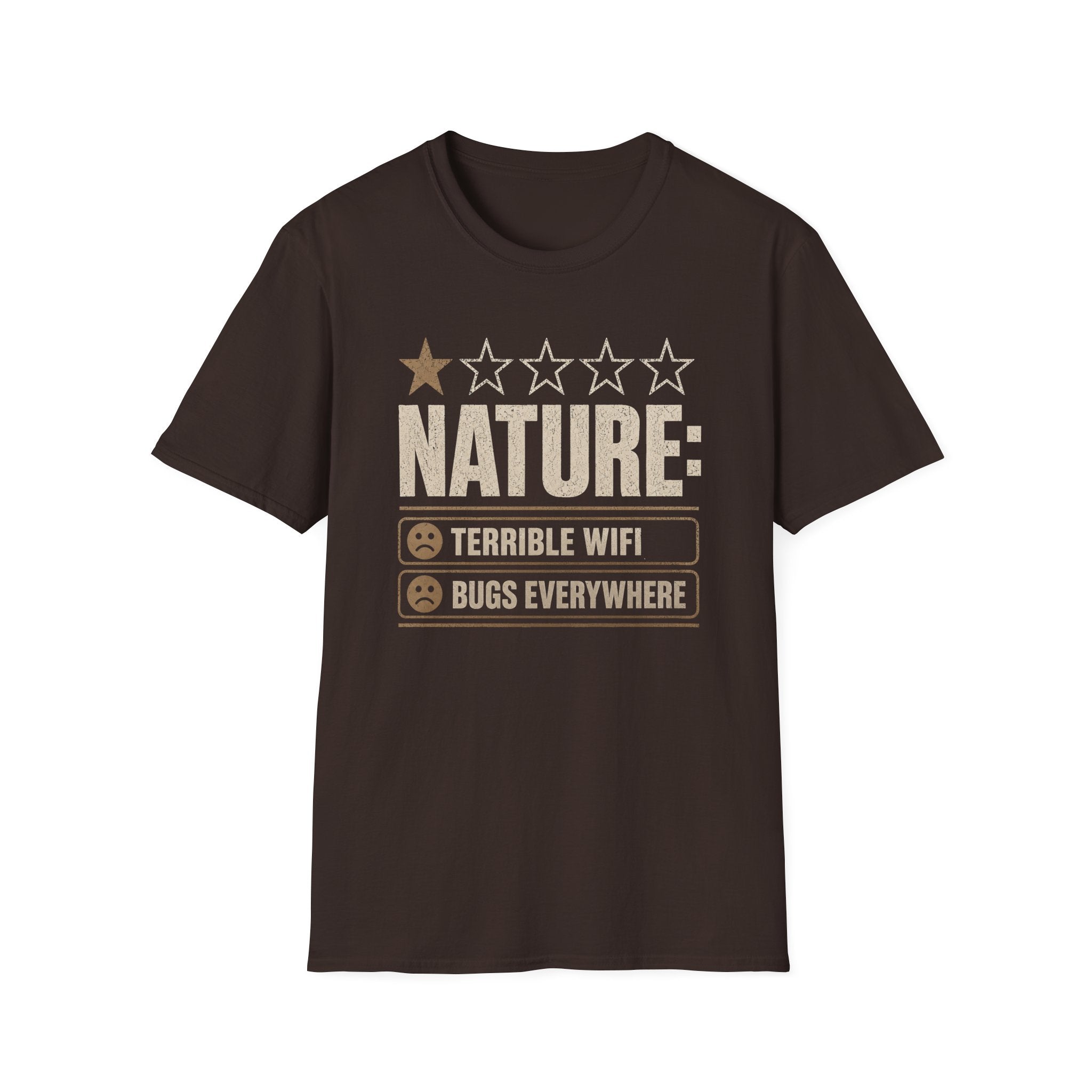 "Nature: 1-Star" Funny Camping T-Shirt