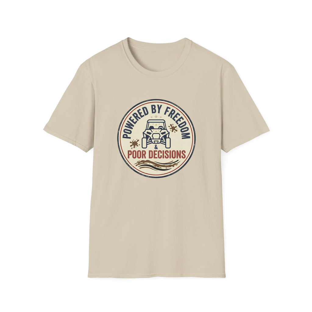 "Powered by Freedom & Poor Decisions" Retro Off‑Road Tee