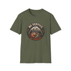 No Service No Problem — Adventure Compass Mountain Graphic Tee