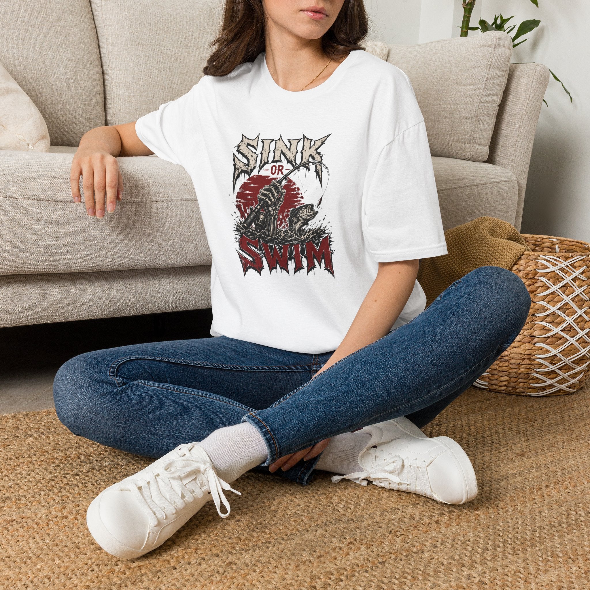 Sink or Swim — Vintage Skull & Anchor Surf Punk Tee