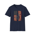 American Kayak Flag — Patriotic Kayaking Tee for Outdoorsmen