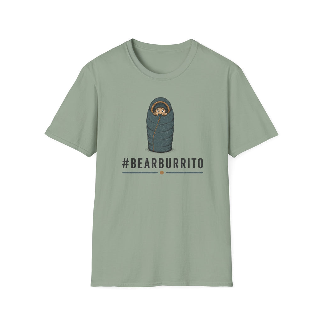 Bear Burrito T-Shirt — Cute Sleeping Bear Swaddle Graphic Tee