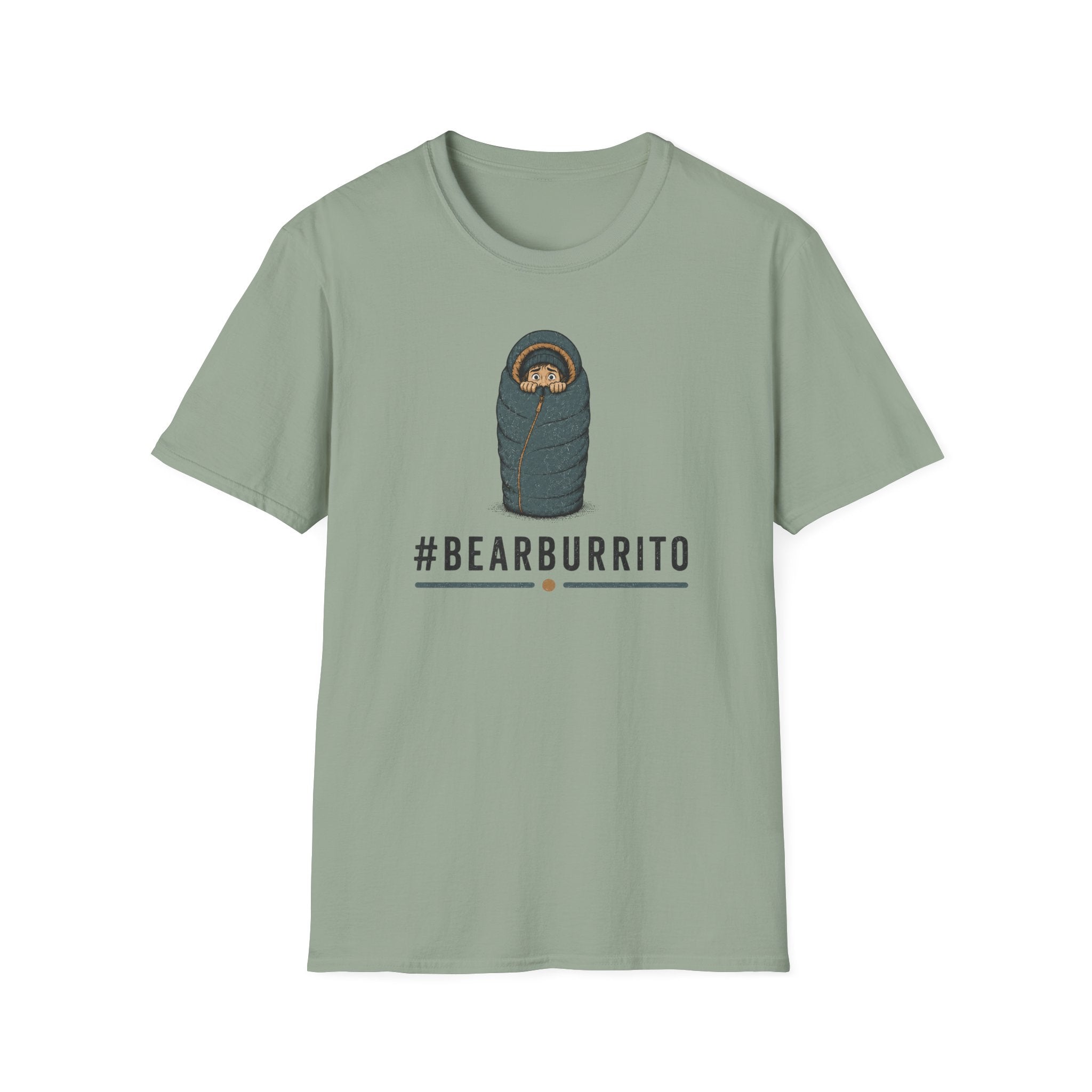 Bear Burrito T-Shirt — Cute Sleeping Bear Swaddle Graphic Tee
