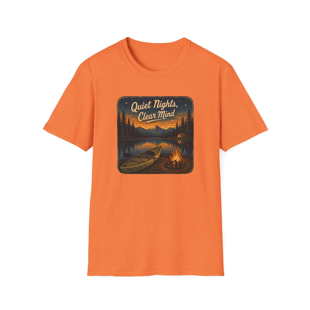 Quiet Nights, Clear Mind Camping Lake Graphic Tee
