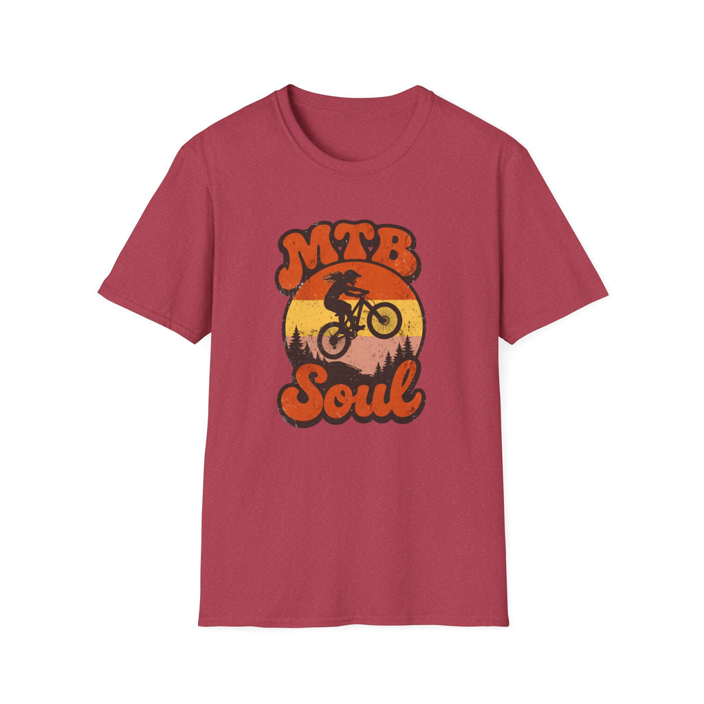 MTB Soul Mountain Bike — Retro Sunset Trail Rider Tee