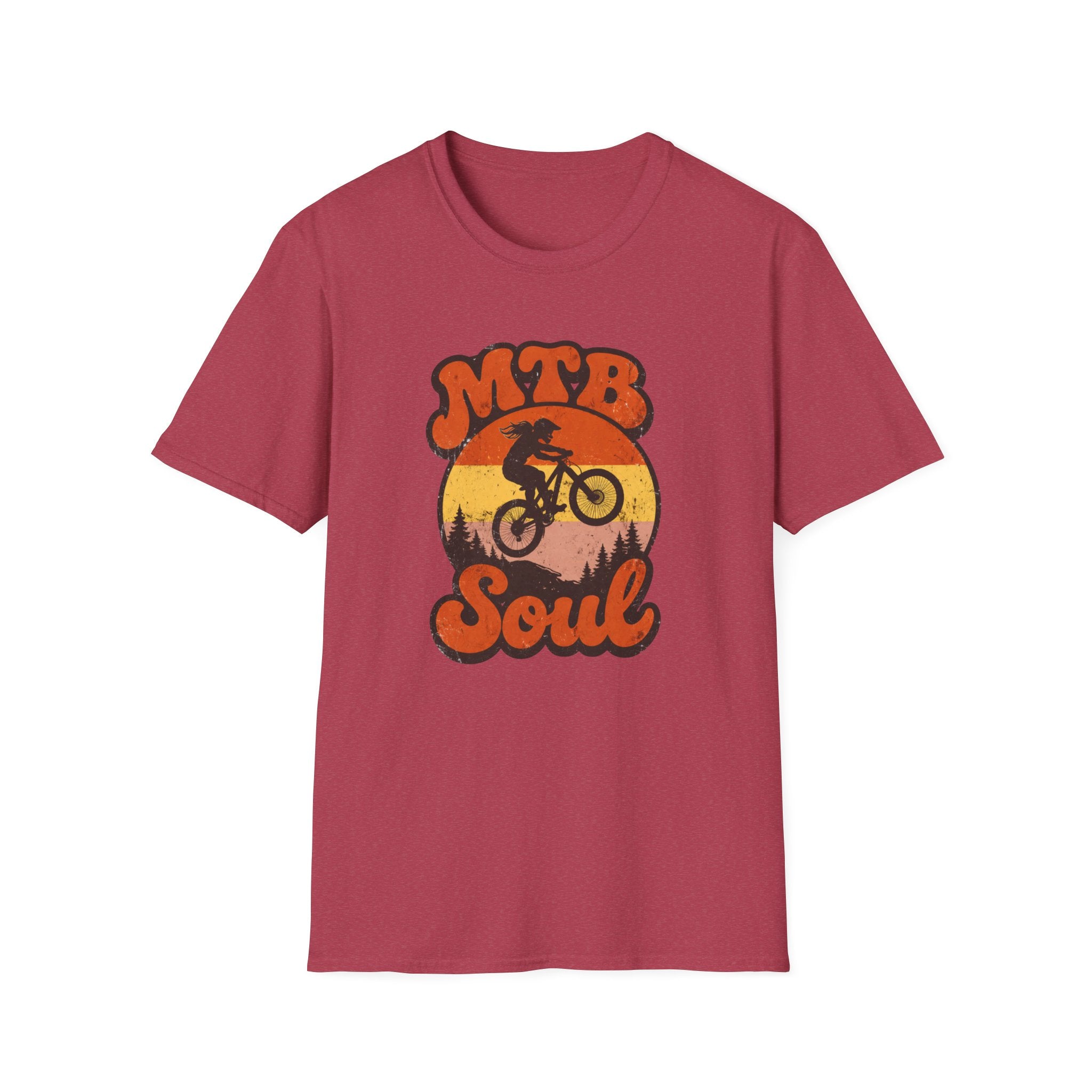 MTB Soul Mountain Bike — Retro Sunset Trail Rider Tee