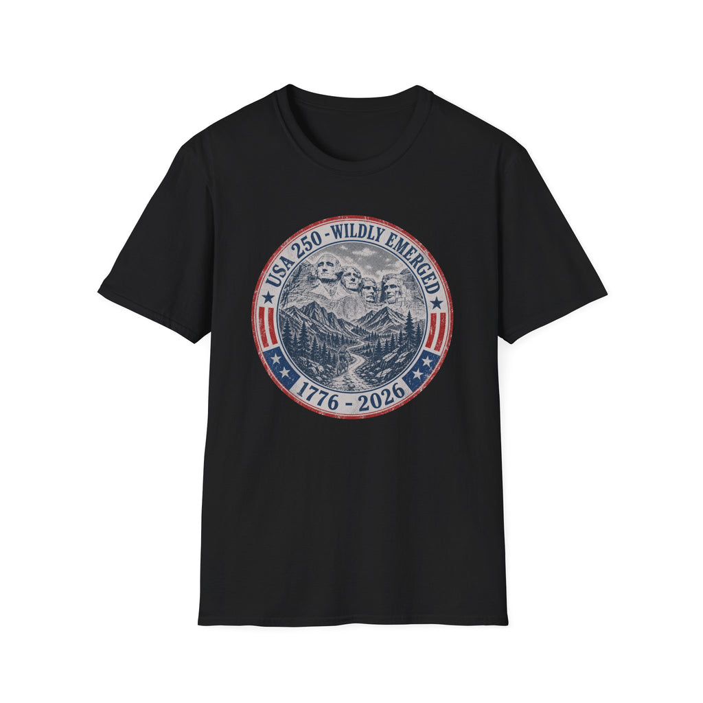 USA 250th - Mount Rushmore Mountain Biking Tee