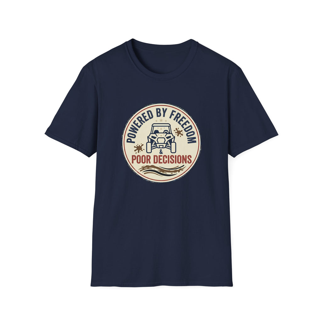 "Powered by Freedom & Poor Decisions" Retro Off‑Road Tee