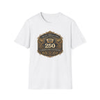 Vintage Jeep 250 Emblem — Quarter-Millennium Off-Road Anniversary Tee