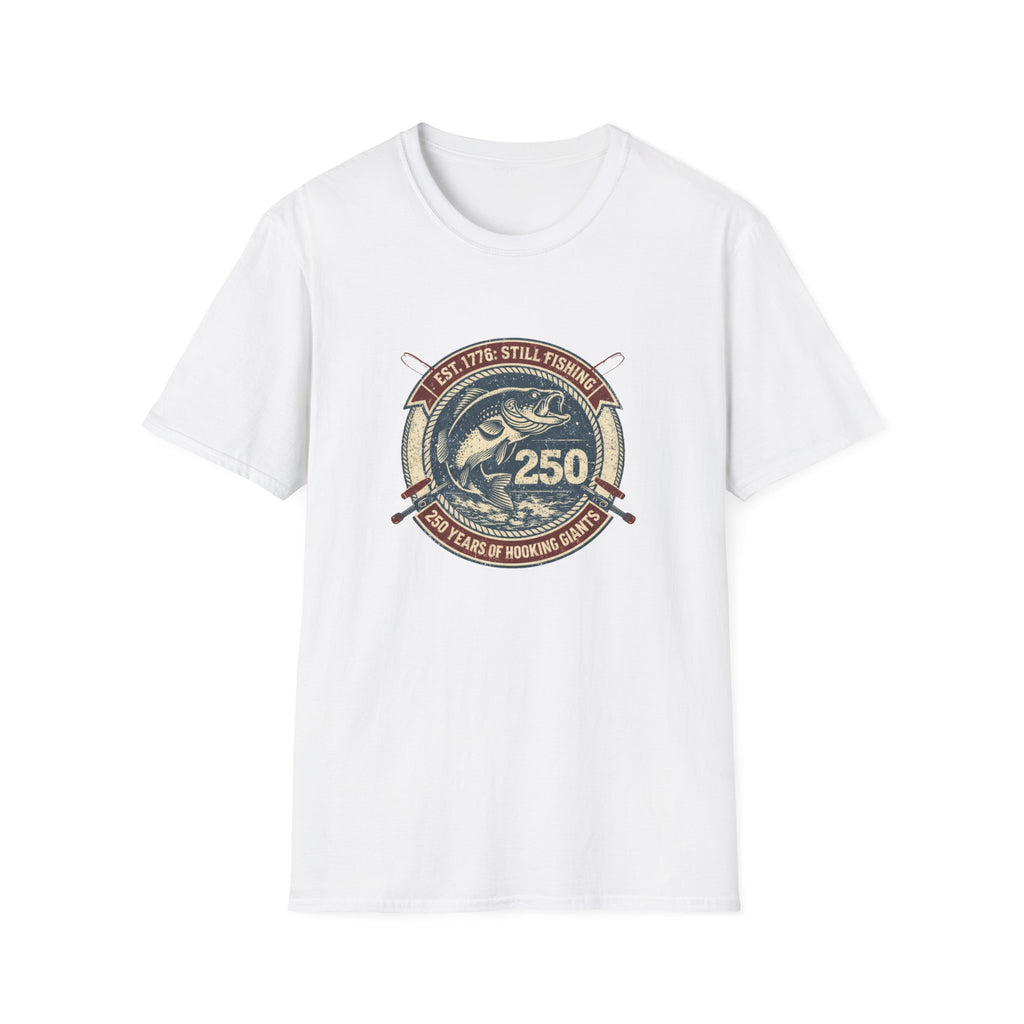 Fishing 250th Anniversary — "Est. 1776: Still Fishing" Retro Bass Tee