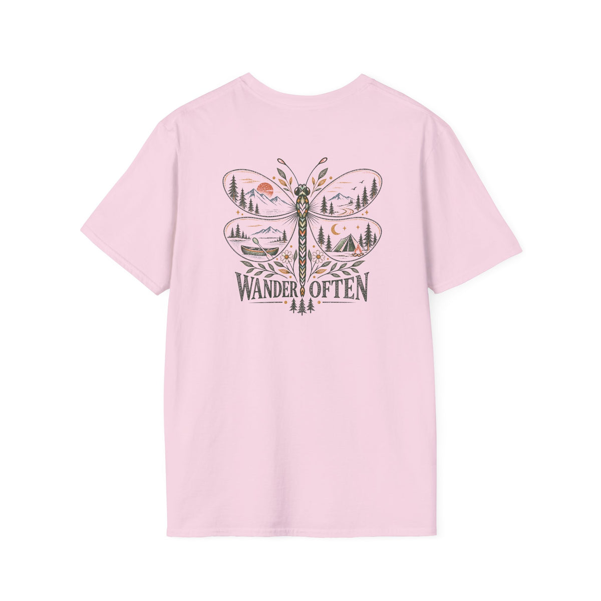 Wander Often Dragonfly – Nature Adventure Graphic T-Shirt