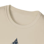 American Flag Pine Tree — "National Adventure" Patriotic Graphic Tee