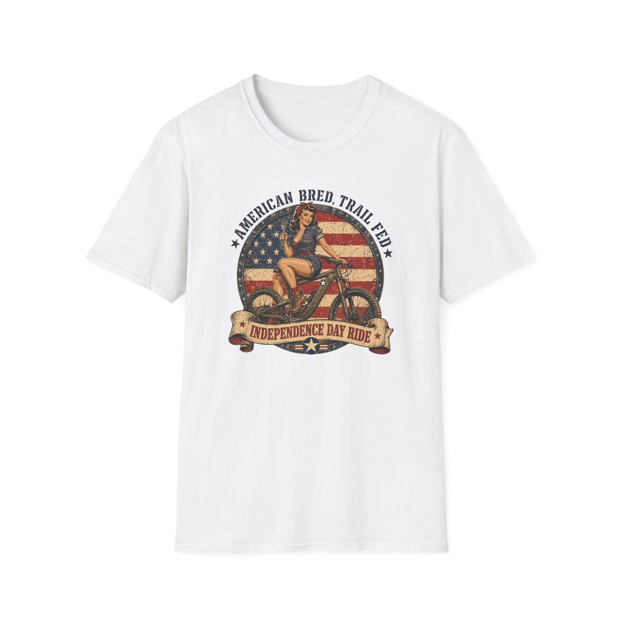 American Bred Trail Fed Motorcycle — Vintage Pinup Independence Day Ride