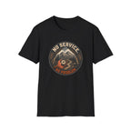 No Service No Problem — Adventure Compass Mountain Graphic Tee
