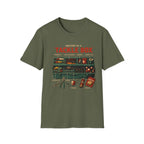 'Anatomy of a Tackle Box' Fishing Gear Graphic Tee