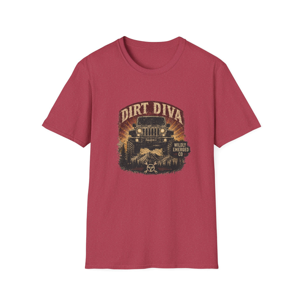 Dirt Diva Jeep — Off‑Road Women's Adventure Tee