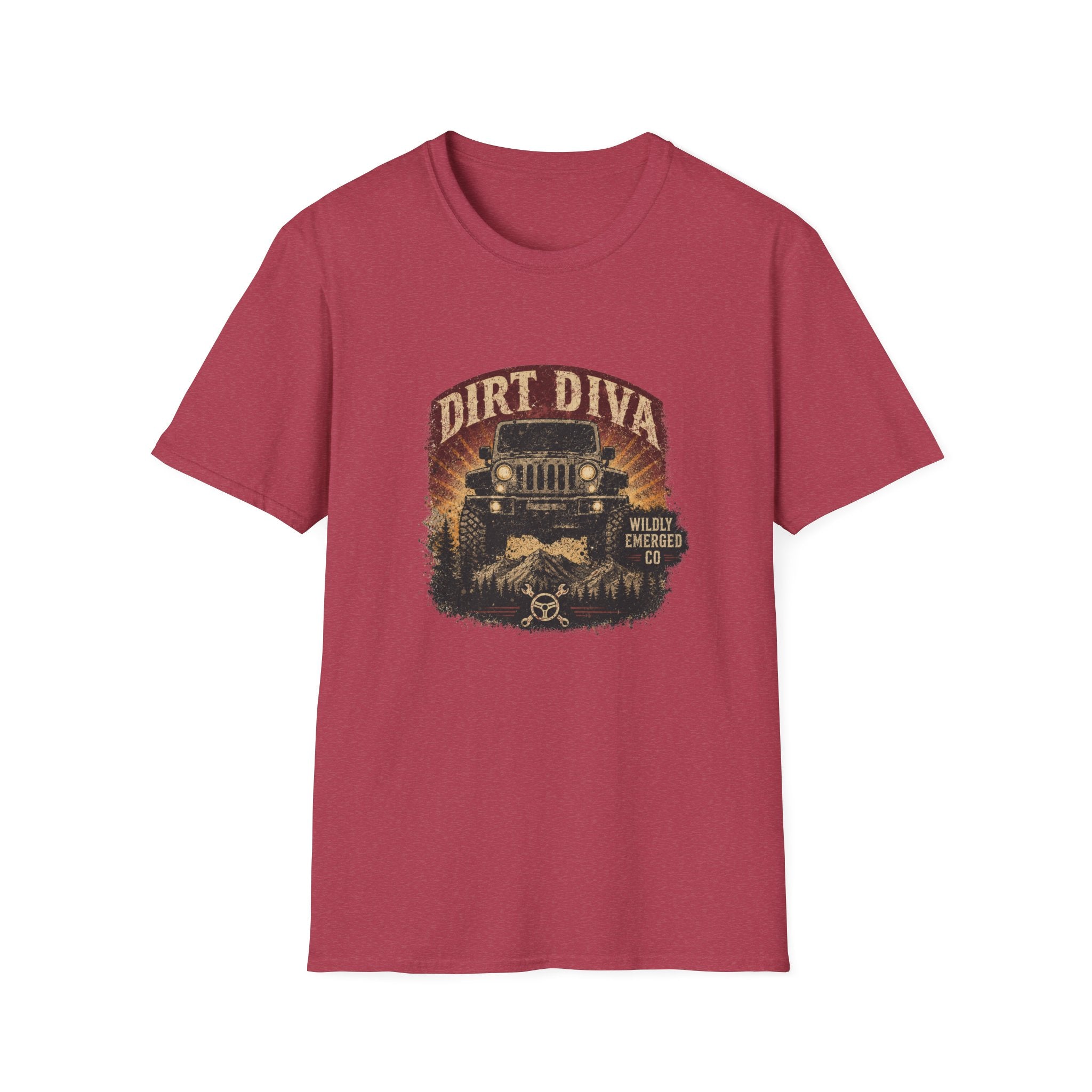 Dirt Diva Jeep — Off‑Road Women's Adventure Tee