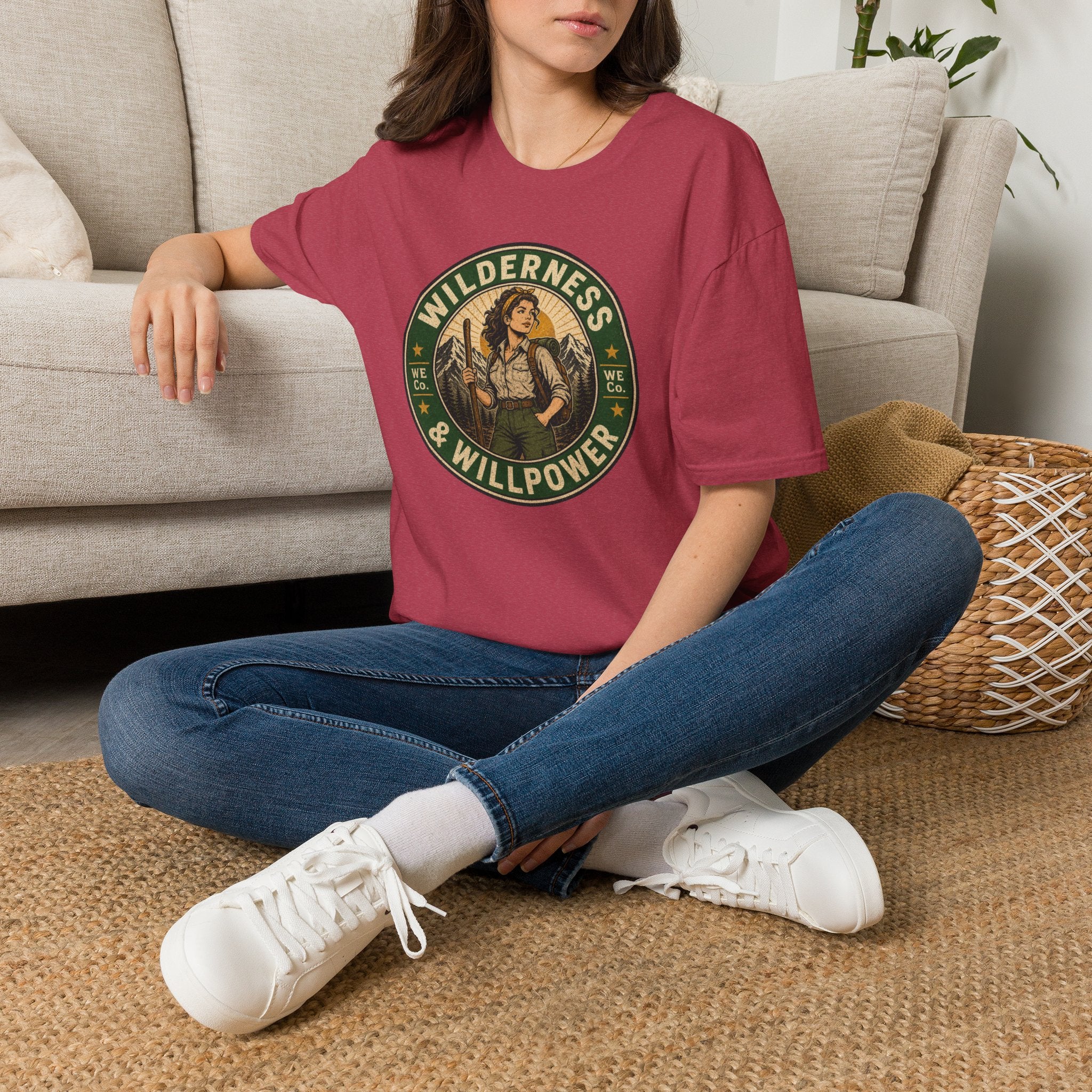 Wilderness & Willpower — Vintage Outdoor Adventure Graphic
