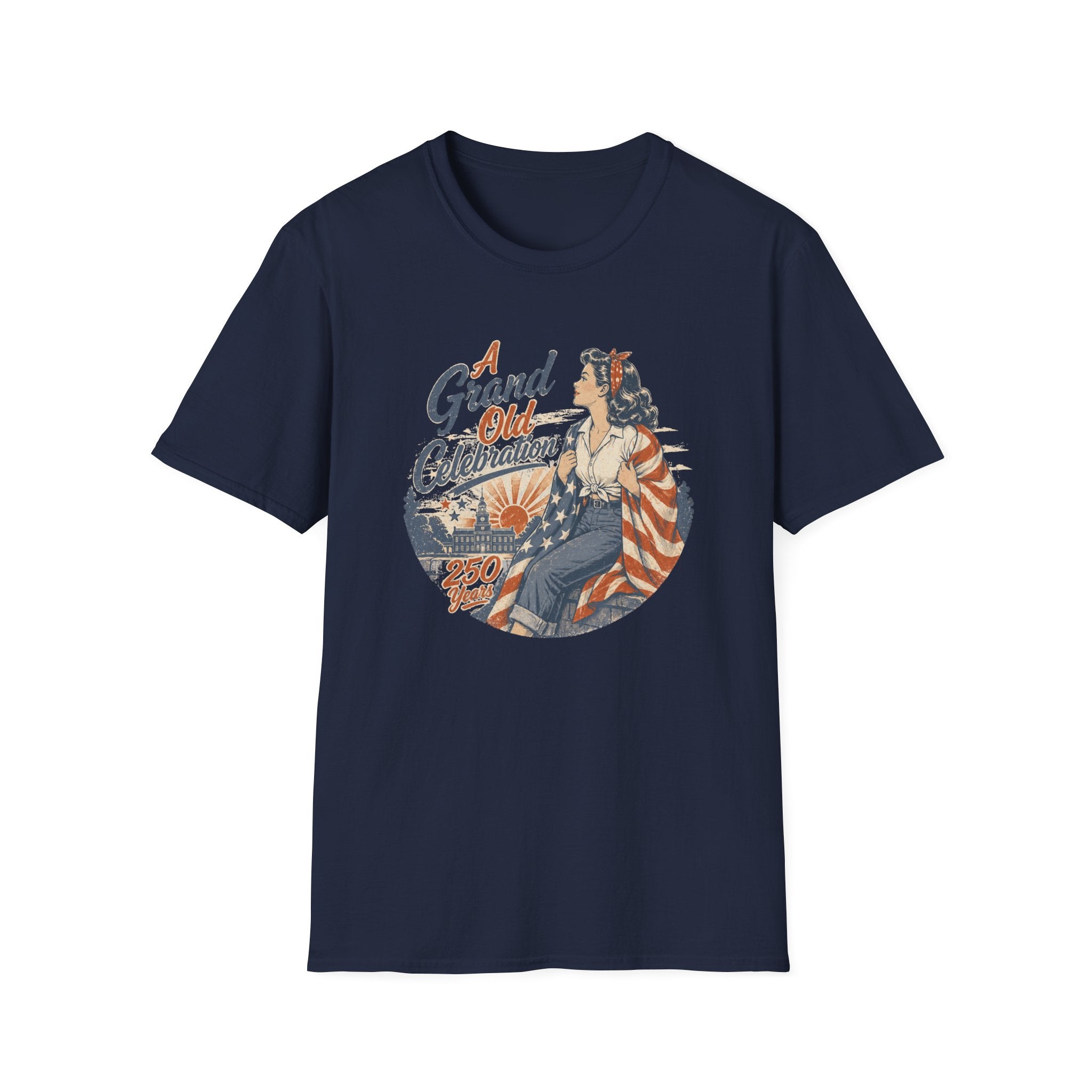 A Grand Old Celebration — Vintage Patriotic 250th Anniversary Tee