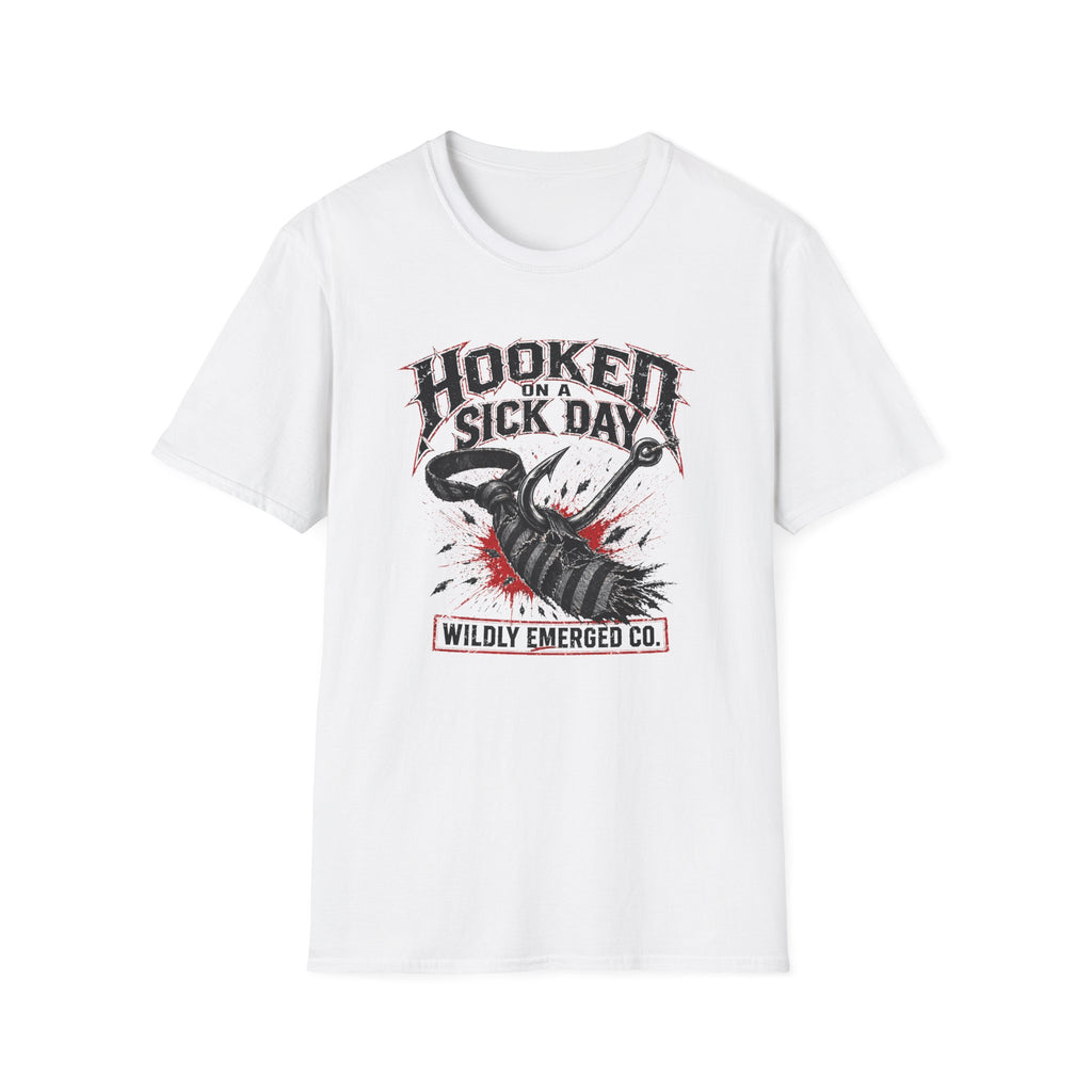 "Hooked on a Sick Day" - Fishing Graphic Tee